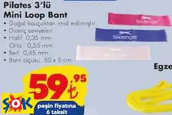 SLAZENGER PİLATES 3’LÜ MİNİ LOOP BANT